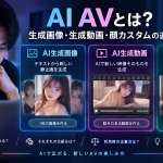 AI AVの生成画像・生成動画・顔カスタムの違いを比較し、それぞれの特徴や仕組みを解説するコラムのアイキャッチ画像